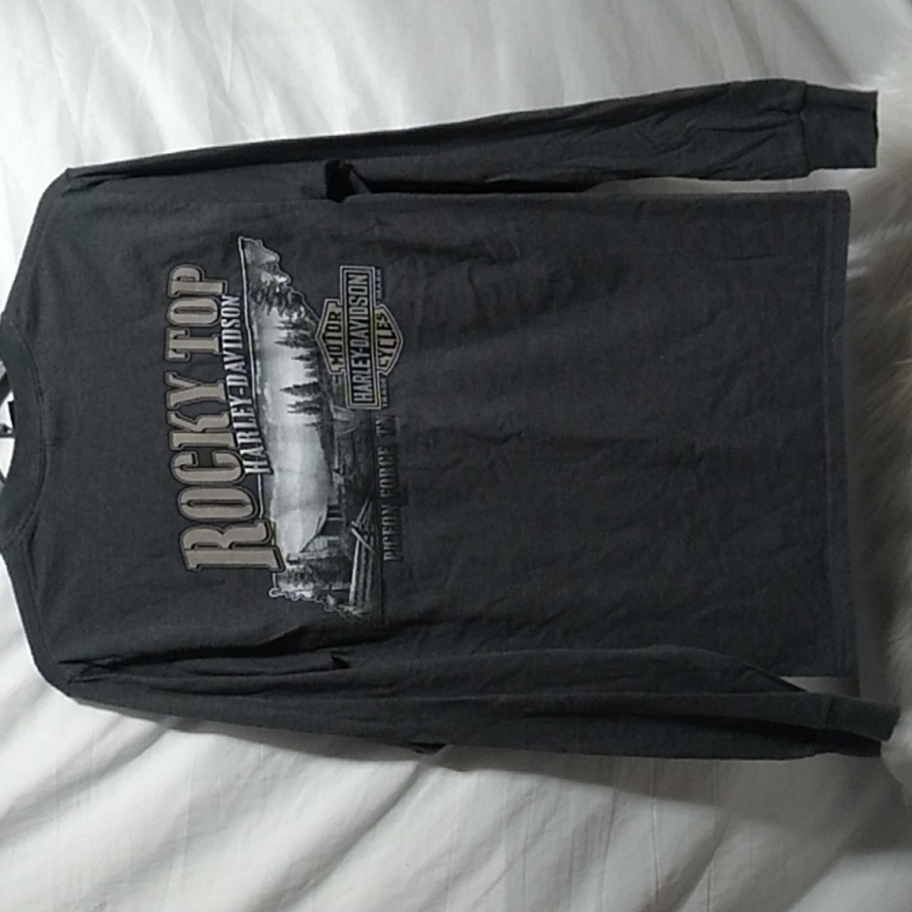 SALE! Harley Davidson Motorcycle Rocky Top Pigeon ForgeTN Long Sleeve Tee (BX51) - Picture 8 of 16